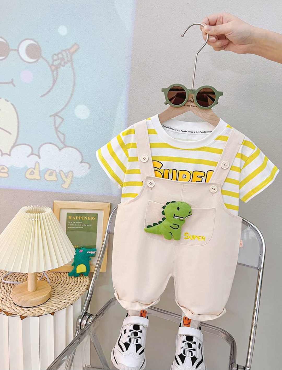 ست بیلر و تیشرت داینو😊 کد 2071