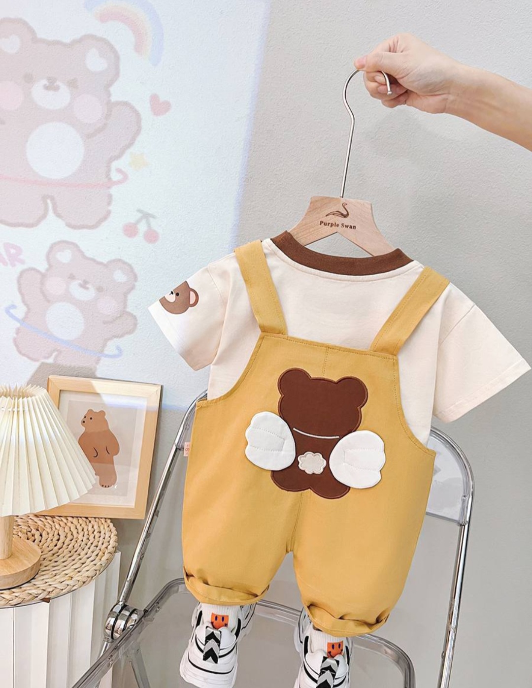 ست بیلر و تیشرت بالدار کد 2072